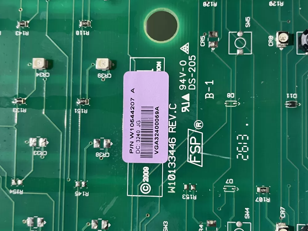 Whirlpool W10544207 Washer Board Control AZ125918 | Wmv727