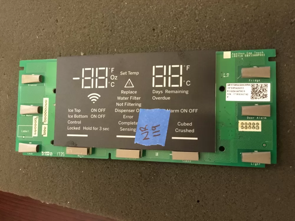 GE 197D8542G003 Refrigerator Control Board Dispenser AZ100103 | NR119