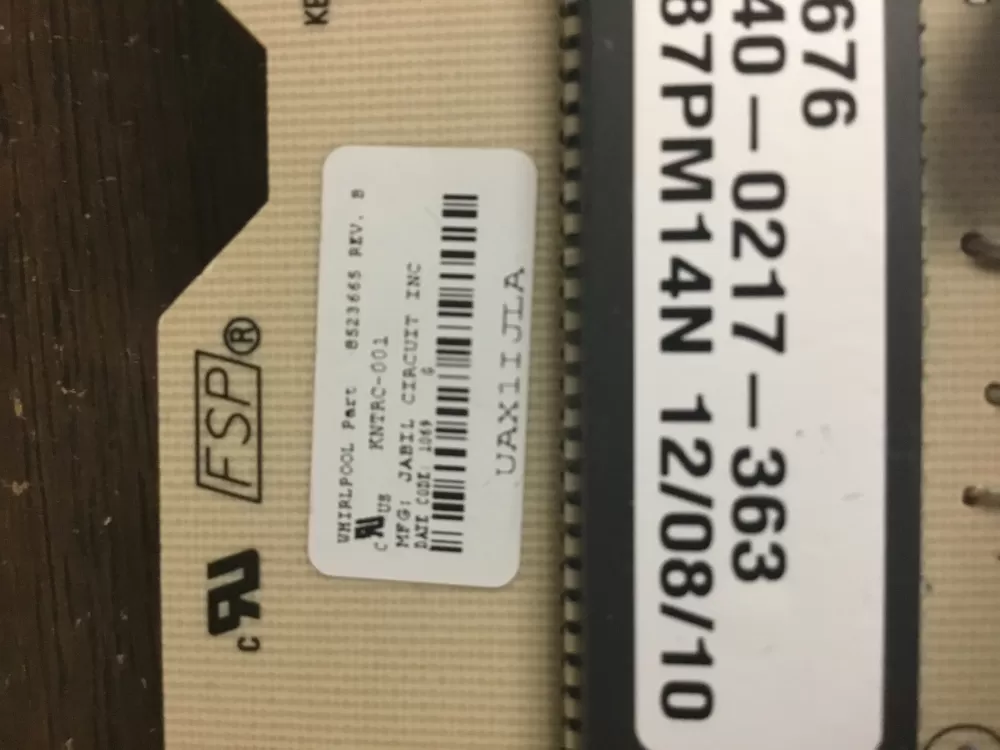Whirlpool Kenmore WP8523665 Range Control Board AZ19177 | NR61