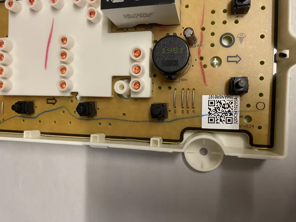 Samsung Dryer Control Board Panel Dc97-18718k AZ207747 | BKV921