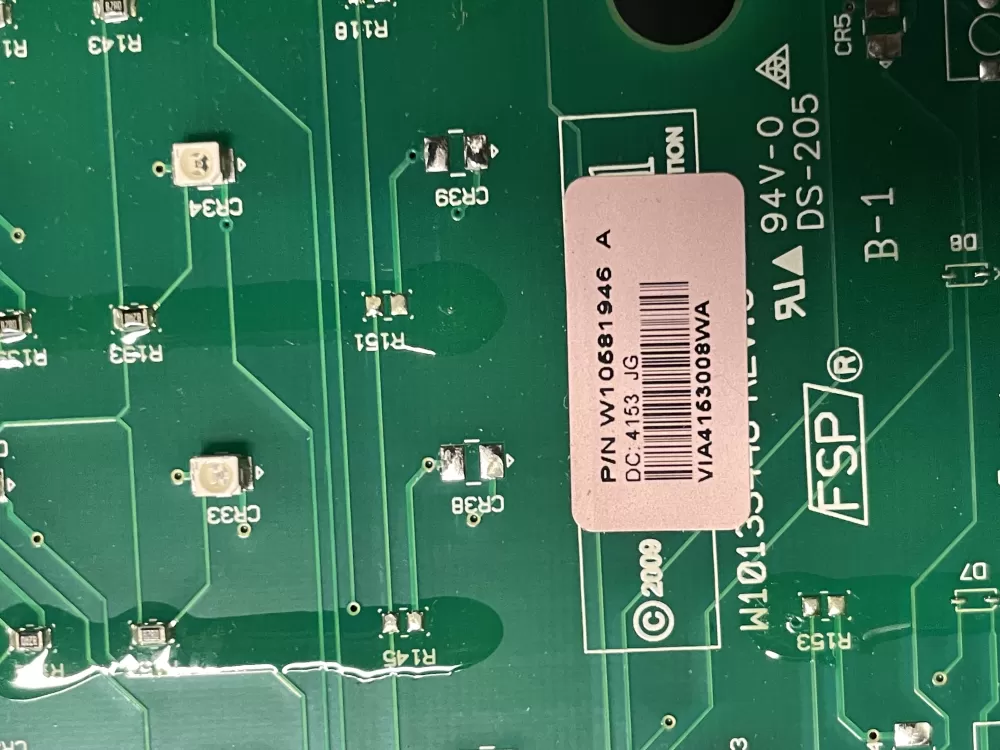 Whirlpool W10581946 Washer Control Board AZ18017 | WM1255