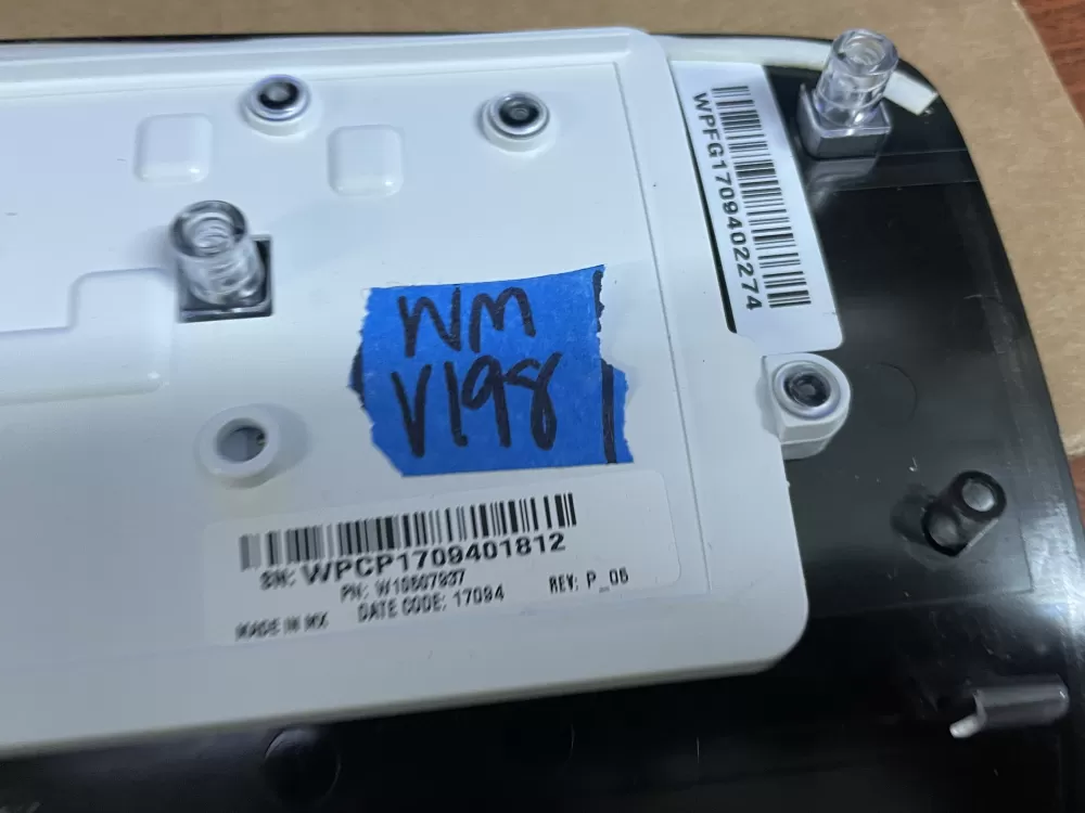 Whirlpool Cabrio W10507937 Washer Control Panel AZ102535 | Wmv193