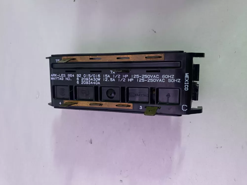 Maytag 6 2093430W Washer Push Button Temperature AZ197302 | BK2732