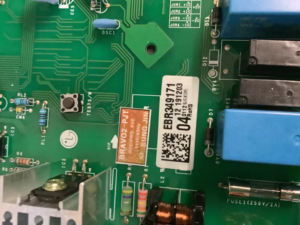 LG Kenmore AP4450216 6871JB1431A Refrigerator Control Board AZ231051 | NR1386