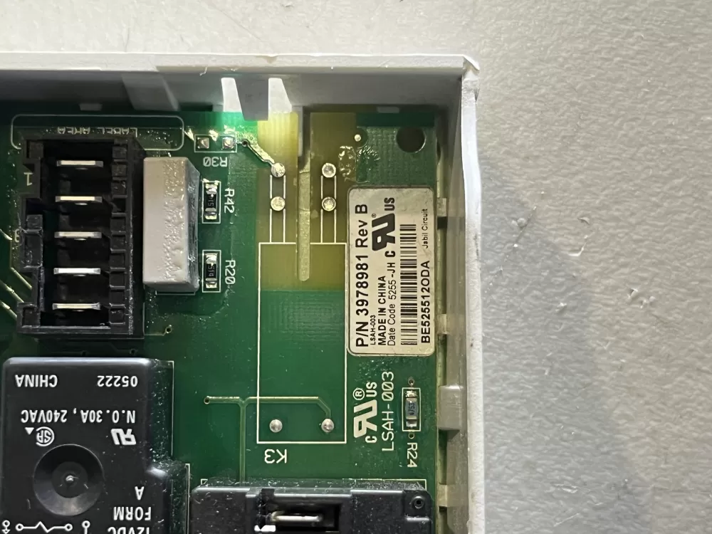 Whirlpool Maytag Kenmore W10111606 6105034 Dryer Control Board AZ44343 | JT1667