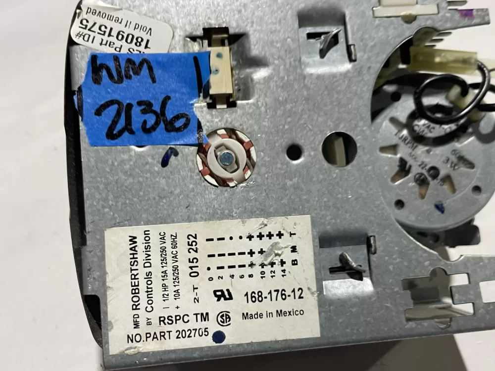 SpeedQueen 202705P 202705 Washer Timer AZ139307 | Wm2136