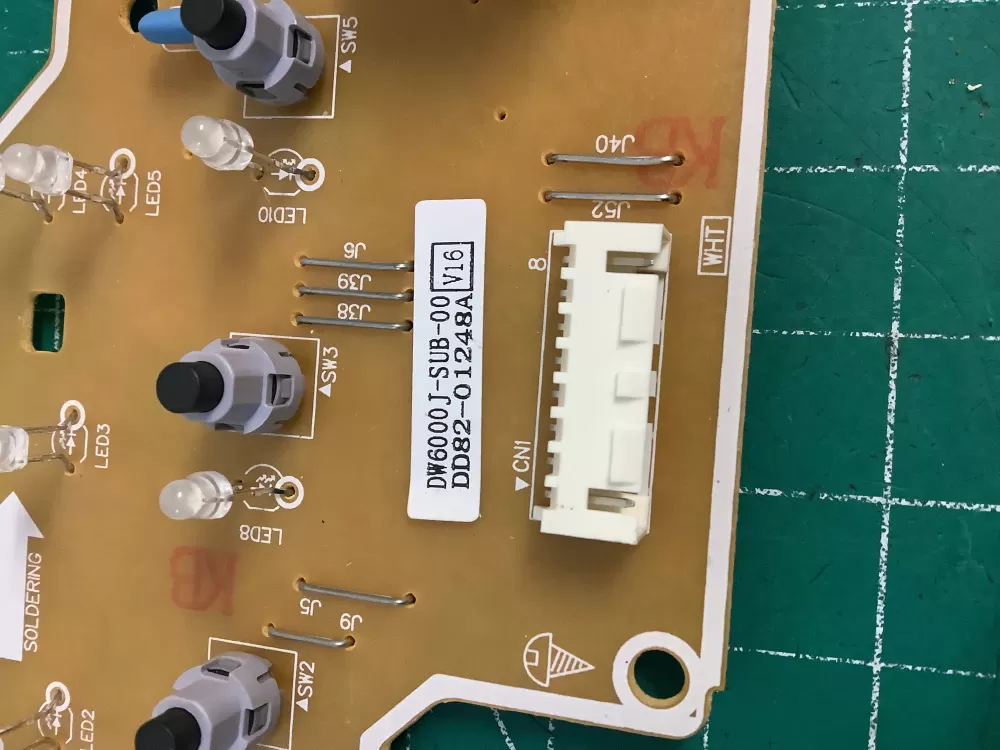 Samsung DD82 01248A Dishwasher Control Board AZ225368 | NR326