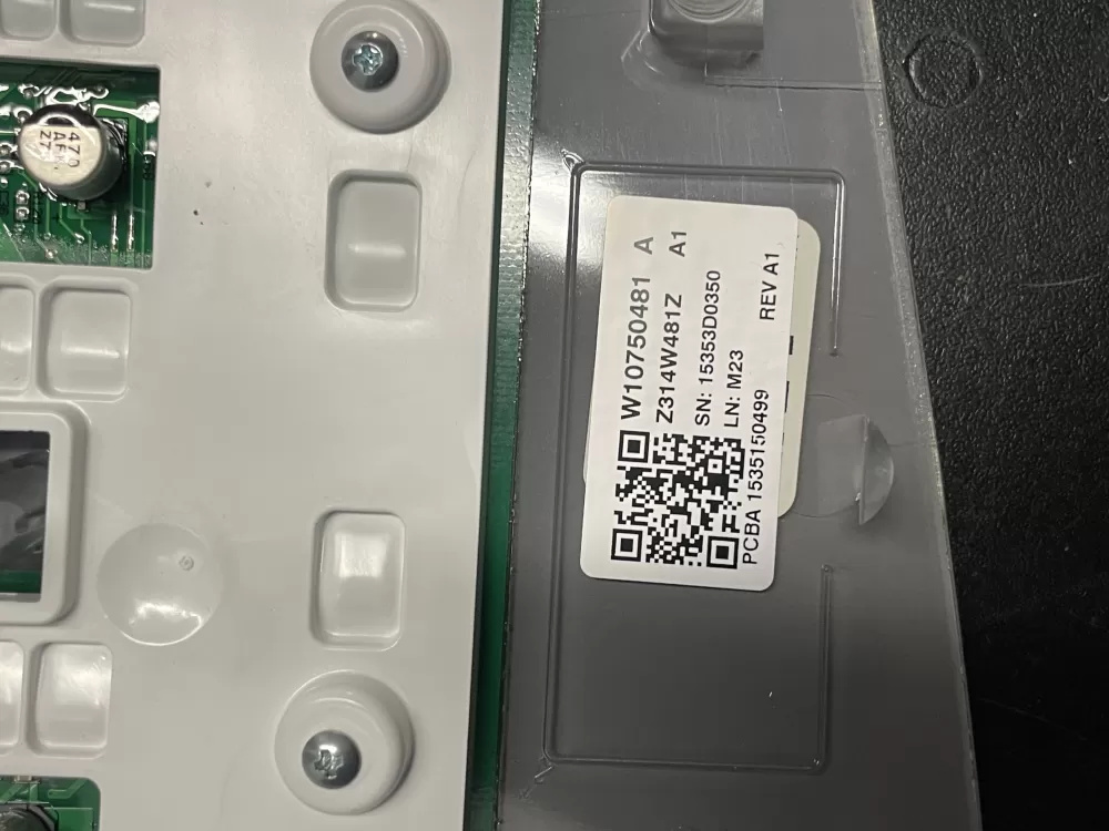 Whirlpool W10433090 W10750481 W10814583 Washer Control Panel AZ11350 | V133