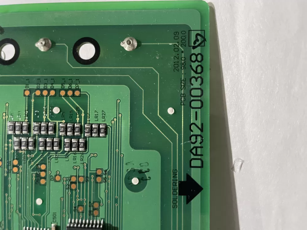 Samsung DA92-00368 B Refrigerator Dispenser UI Control Board AZ200654 | Wm1802
