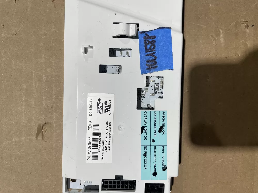 Whirlpool W10845536 W10879702 Refrigerator Control Board AZ77637 | KM1588