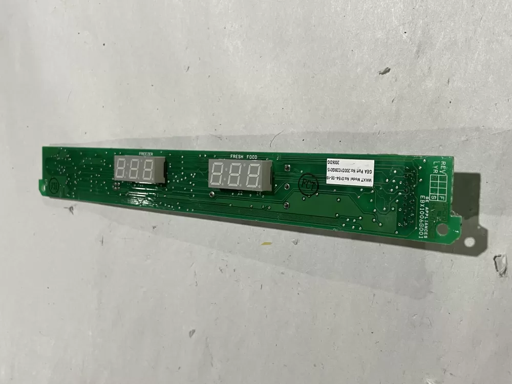 GE Refrigerator Display Control Board AZ186700 | Wm2682