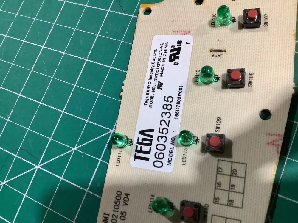 GE 165D7803P001 Dishwasher Control Board AZ144578 | NR2430