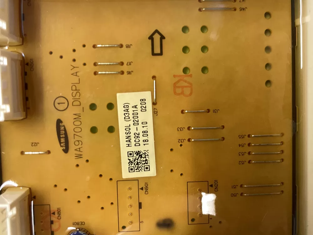 Samsung DC92 02001A AP6243666 DC92 02005A Washer Control Board AZ216921 | Wmv958