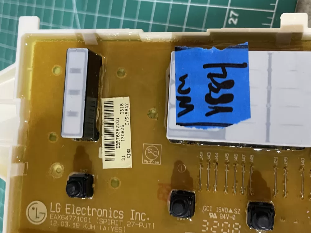 LG EBR76262201 EBR75446006 Washer Control Board AZ193342 | Wmv884