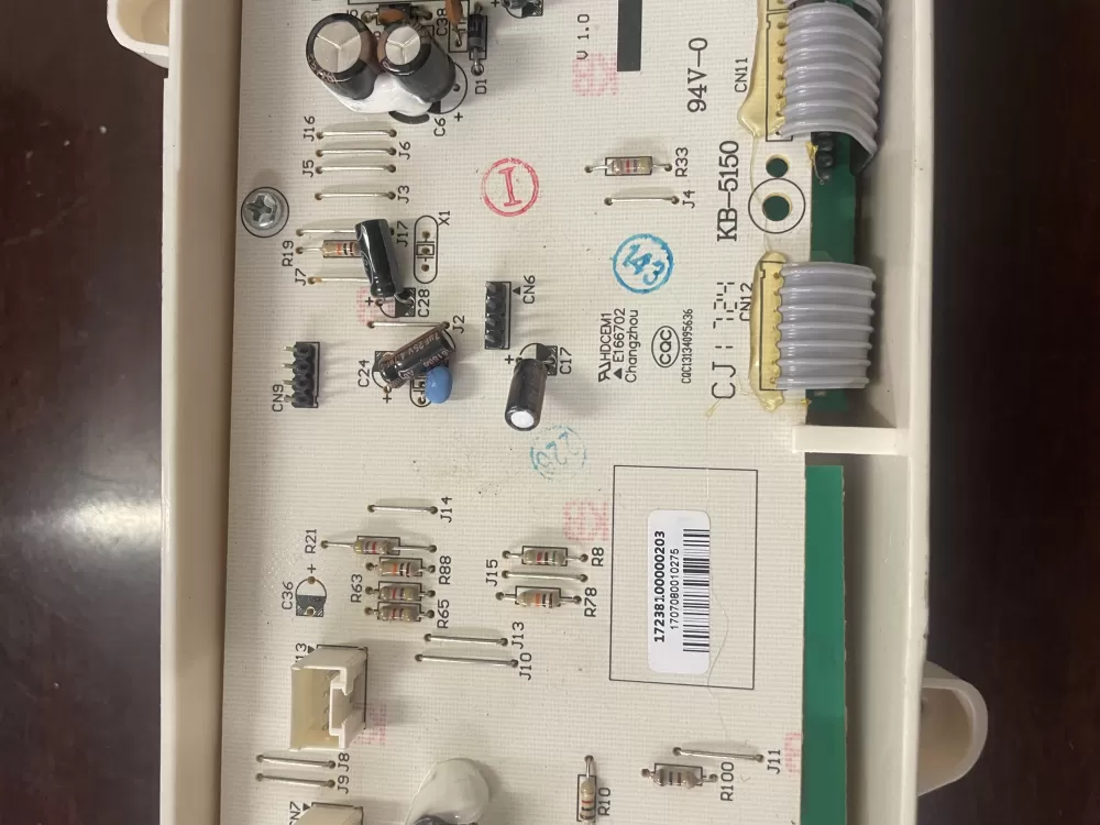 GE 17238100000203 WH12X24234 AP5985226 Washer Control Board AZ36930 | KMV327
