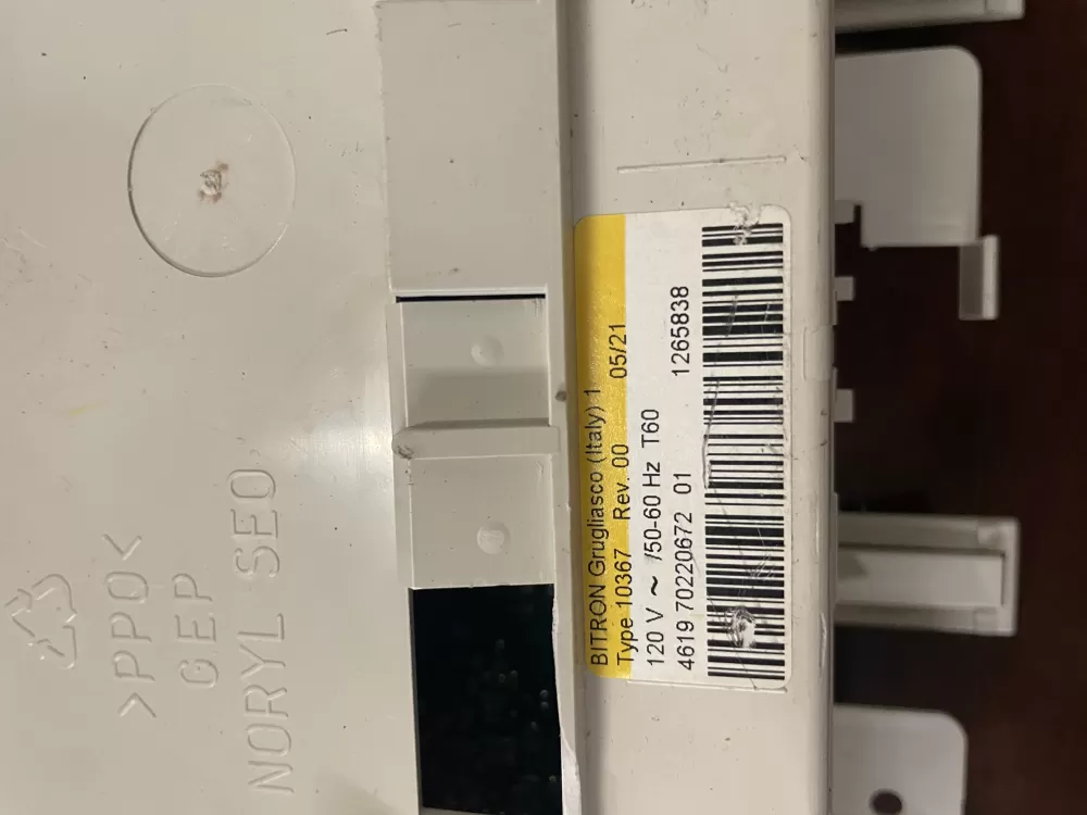 Whirlpool 4619 70220672 01 Washer Control Board