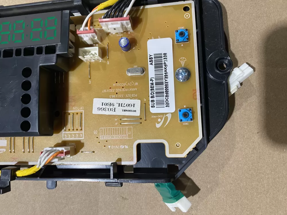 Samsung DC94 00003Y Dryer Interface Control User Board AZ93349 | BK1445