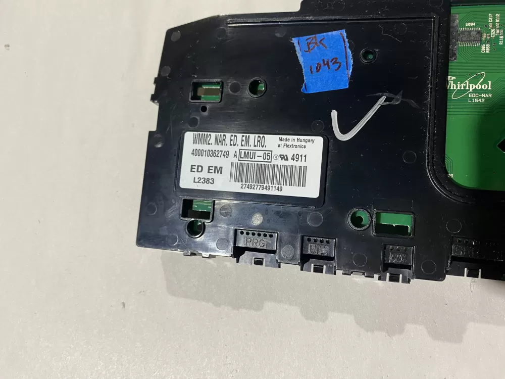 Whirlpool Kenmore Maytag 400010362749 Washer Control Board AZ134408 | BK1043