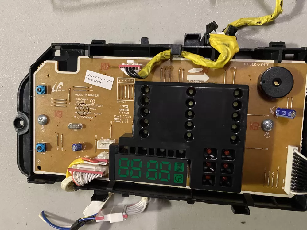 Samsung Washer Control Board DC92-01622A AZ27719 | BK279