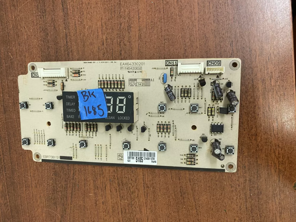 LG EBR73815105 Range Oven Control Board AZ33442 | BK1685