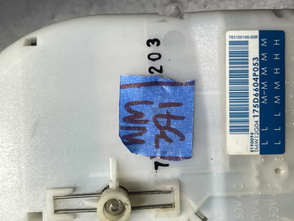 GE WH12X10527 175D6604P053 Washer Timer AZ36203 | Wm271