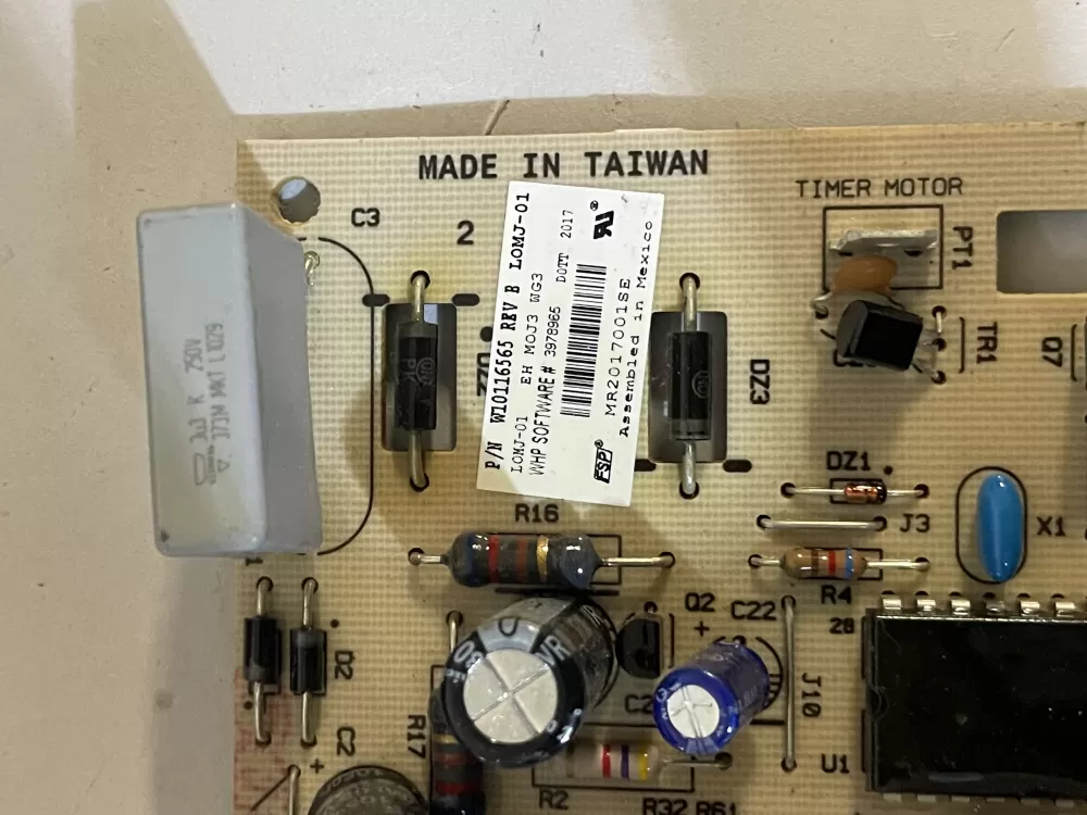 Whirlpool Kenmore W10116565 8546229 Dryer Control Board AZ123504 | KM247