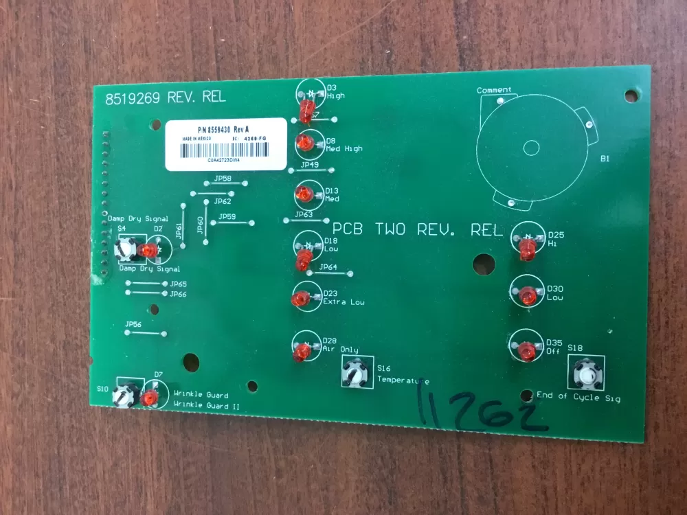Kenmore Whirlpool 8558760 8559430 Dryer Control Board AZ31081 | NR1077