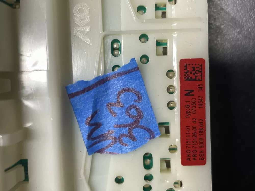 Bosch Siemens 715111 01 Dishwasher Control Board AZ37061 | Wm363