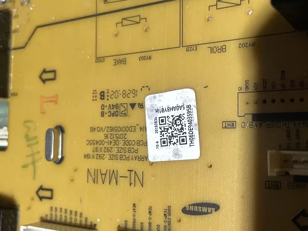 Samsung DE94 03595B Range Oven Control Board AZ72667 | Wmv484