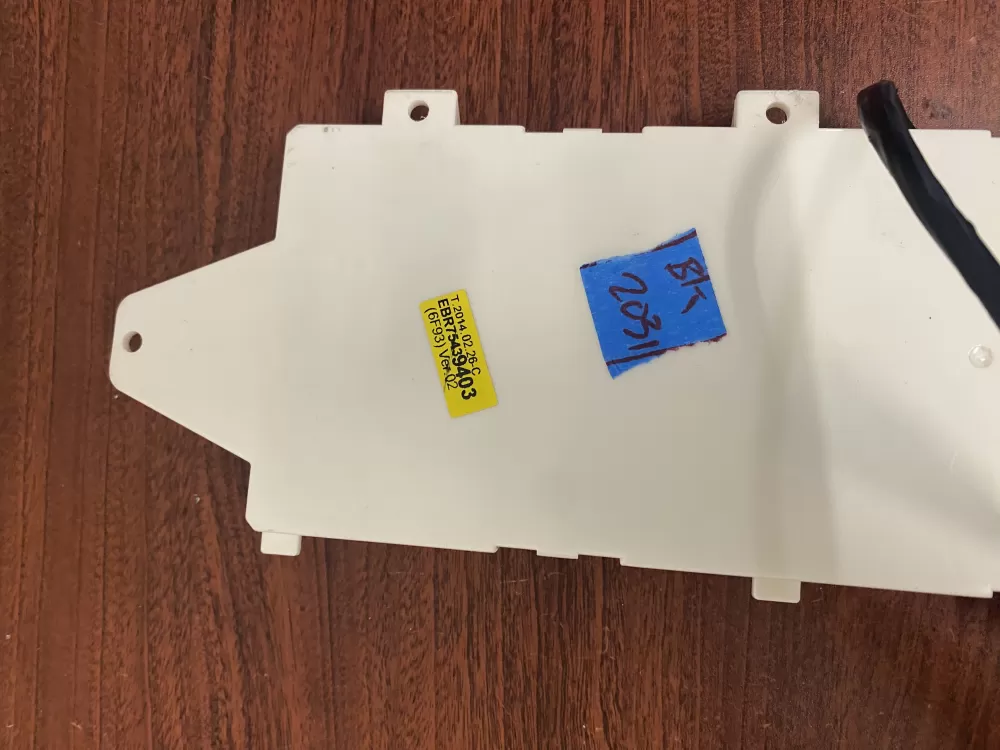 LG EBR75439403 Dryer Control Board AZ59630 | BK2031
