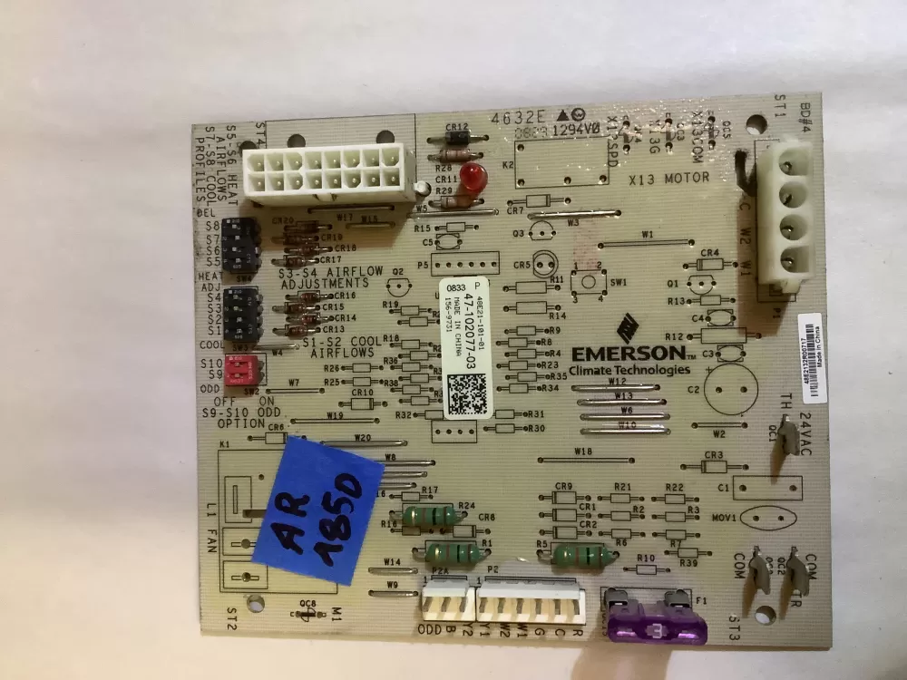 Rheem Emerson 47 102077 03 48e21 101 01  Control Board AZ104827 | AR1850