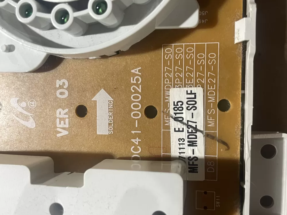 Samsung DC92-00124A MFS-MW3E27-S0LF Washer Control Board AZ70793 | Wmv378