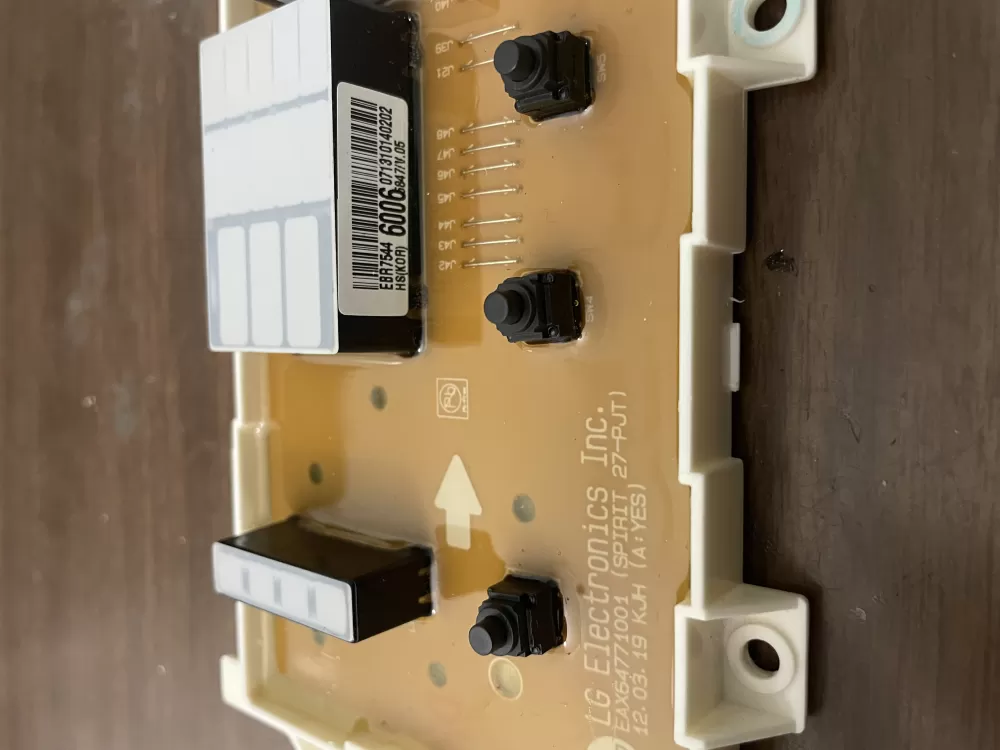 LG EBR76262201 EBR75446006 Washer Control Board AZ99301 | KMV141