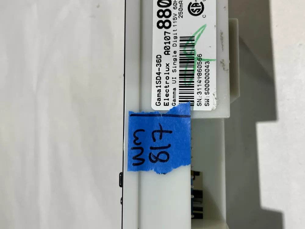 Frigidaire A01078804 242207704 Refrigerator UI Control Board AZ158678 | Wm817