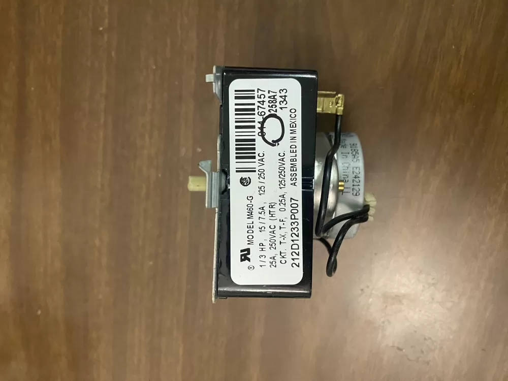 GE 212D1233P007 Dryer General Electric Timer AZ74520 | BK1627