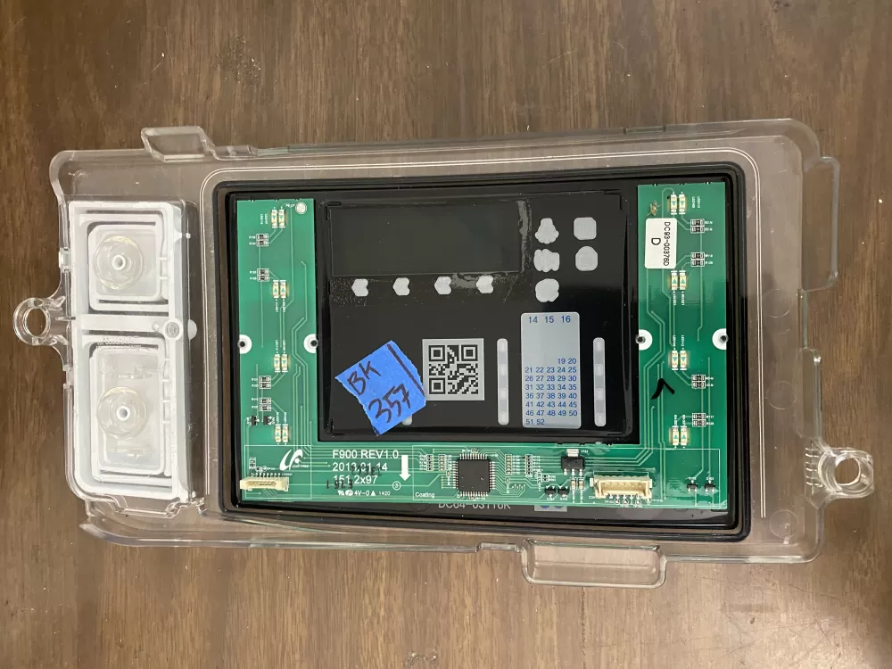 Samsung DC92-01607J DC94-06643A Dryer UI Control Board AZ30525 | BK357