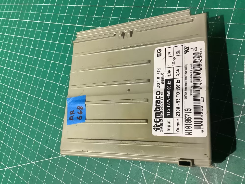 Whirlpool W1089391 Refrigerator Compressor Inverter Control AZ196761 | AR668