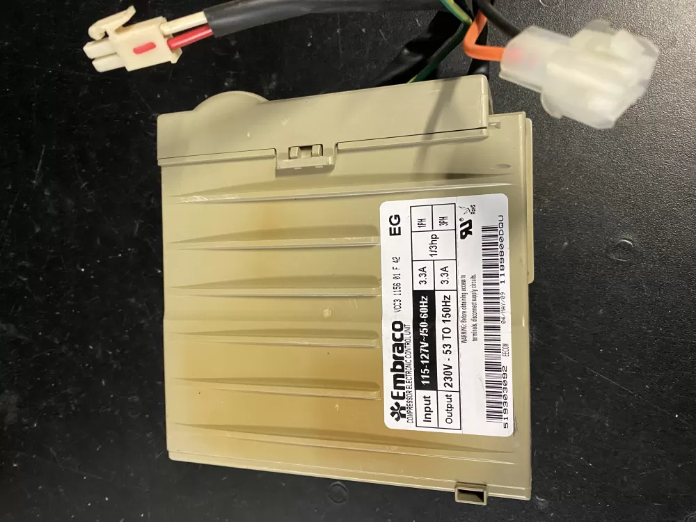 GE 519303092  VCC 1156 01 F 41  200D5948P008  Refrigerator Compressor Inverter Board