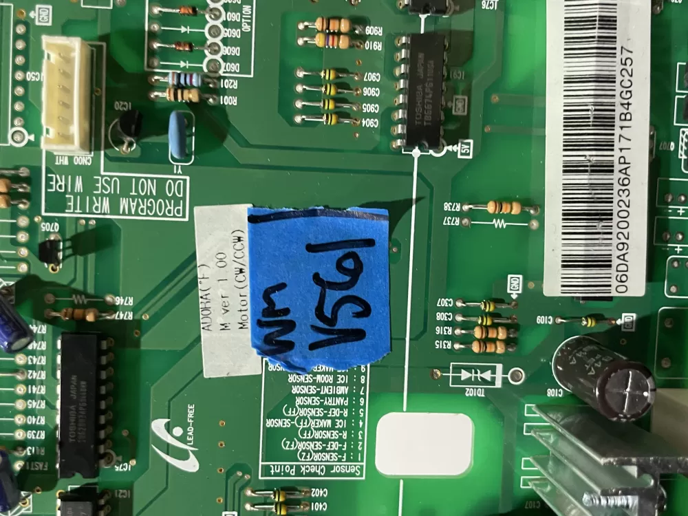 Samsung DA92 00236A Refrigerator Control Board AZ192546 | Wmv561