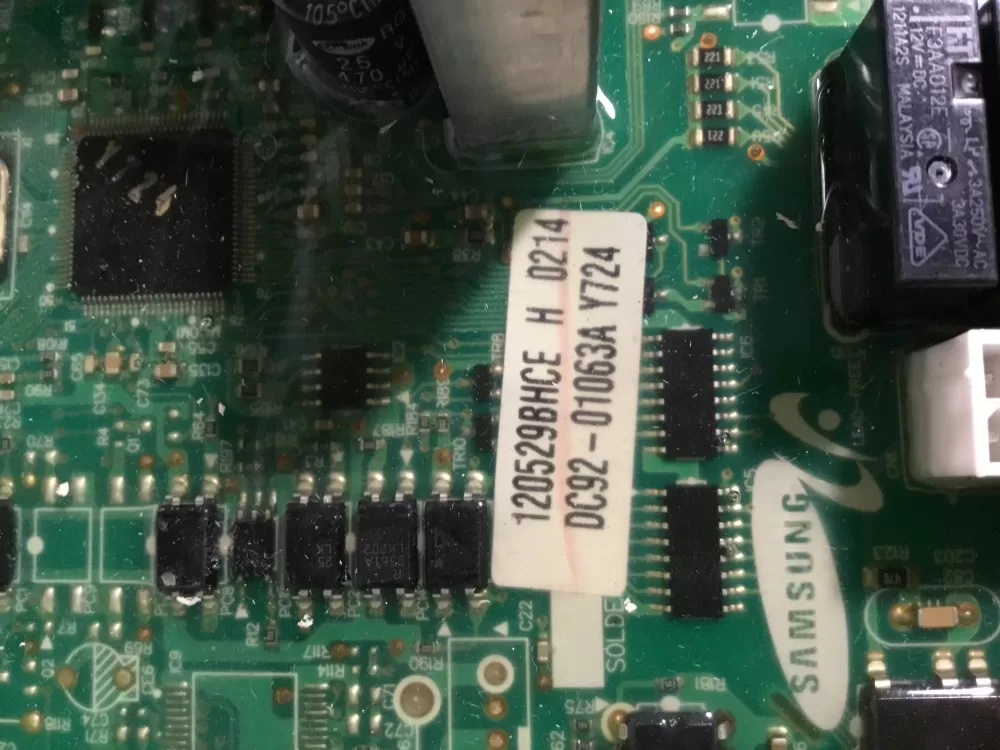 Samsung DC92-01063A Washer Control Board AZ38550 | NRV380