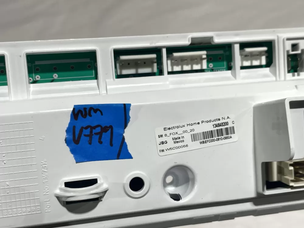 Frigidaire 134848200 Washer Control Board User Interface AZ151027 | Wmv779