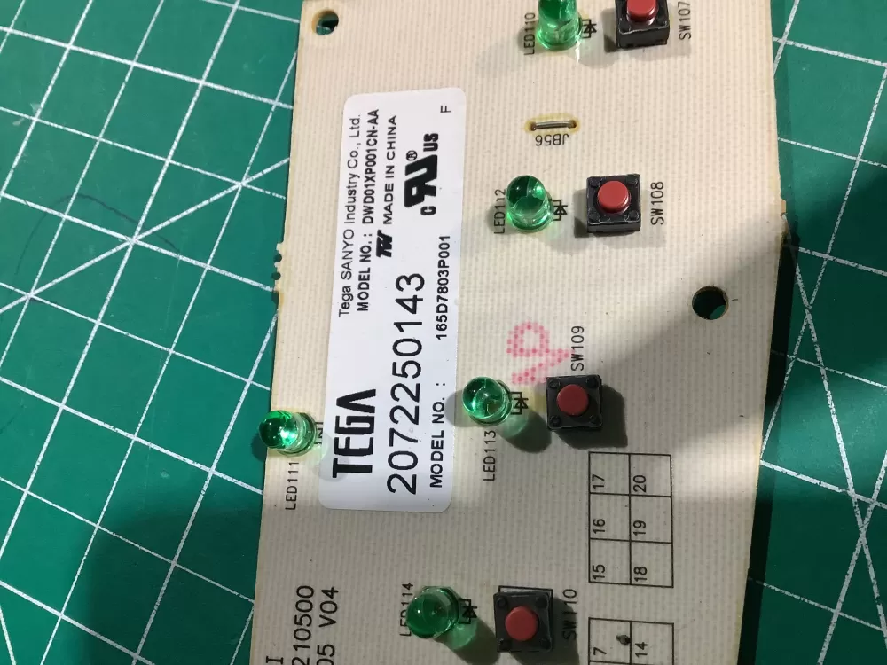 GE 165D7803P001 Dishwasher Control Board AZ141722 | NR1112