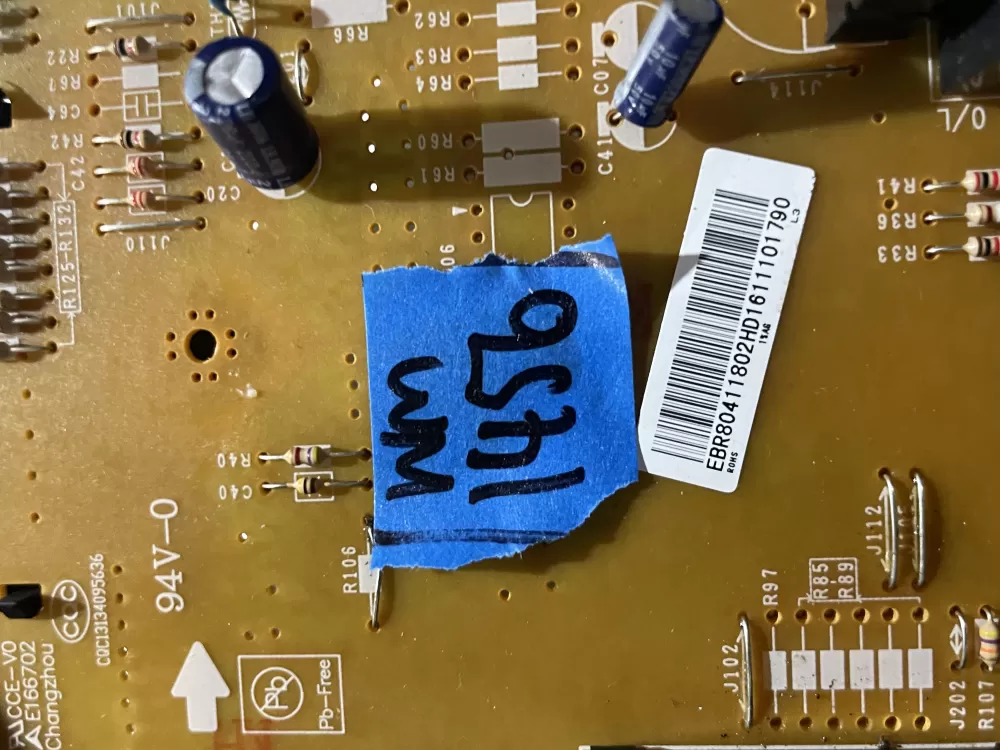 LG GE EBR80411802 Microwave Control Board AZ191407 | Wm1456