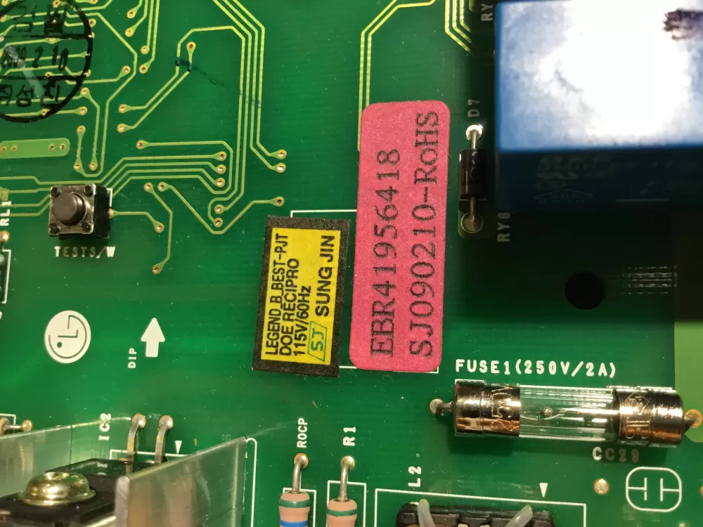 LG Kenmore AP4671992 EBR41956418 Refrigerator Control Board AZ96215 | NR48