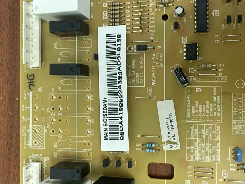 Samsung AP4909012 DA92-00055A Refrigerator Control Board AZ30431 | WM354
