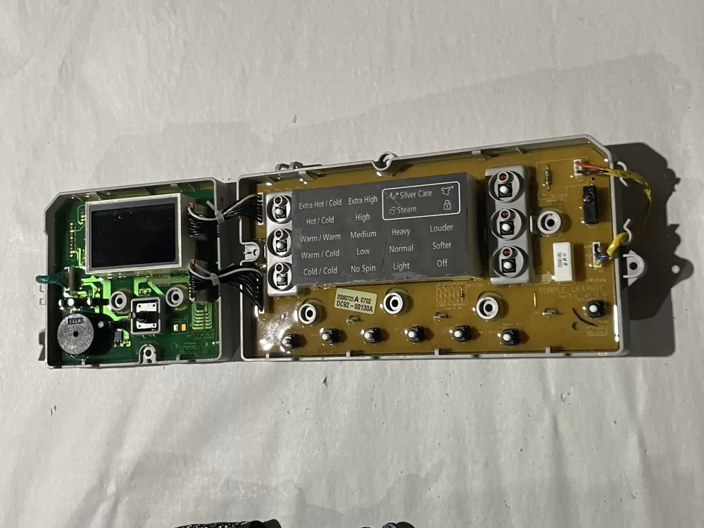 Samsung DC92-00130A  DC92-00125A Washer UI Control Board