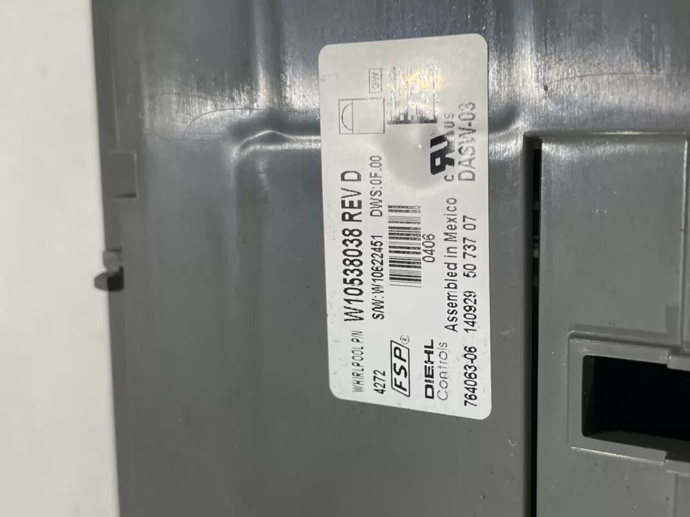 Jenn-Air W10854215 Dishwasher Control Board AZ168983 | Wm2584