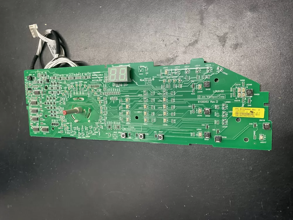 Whirlpool  Maytag W10268841 W10240482 WPW10268841 Washer WP Control Board