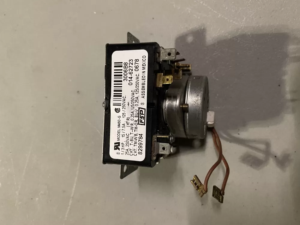 Whirlpool  Kenmore WP8299784  AP6012590  8299784  909733  014-62723  PS11745800 Dryer Timer
