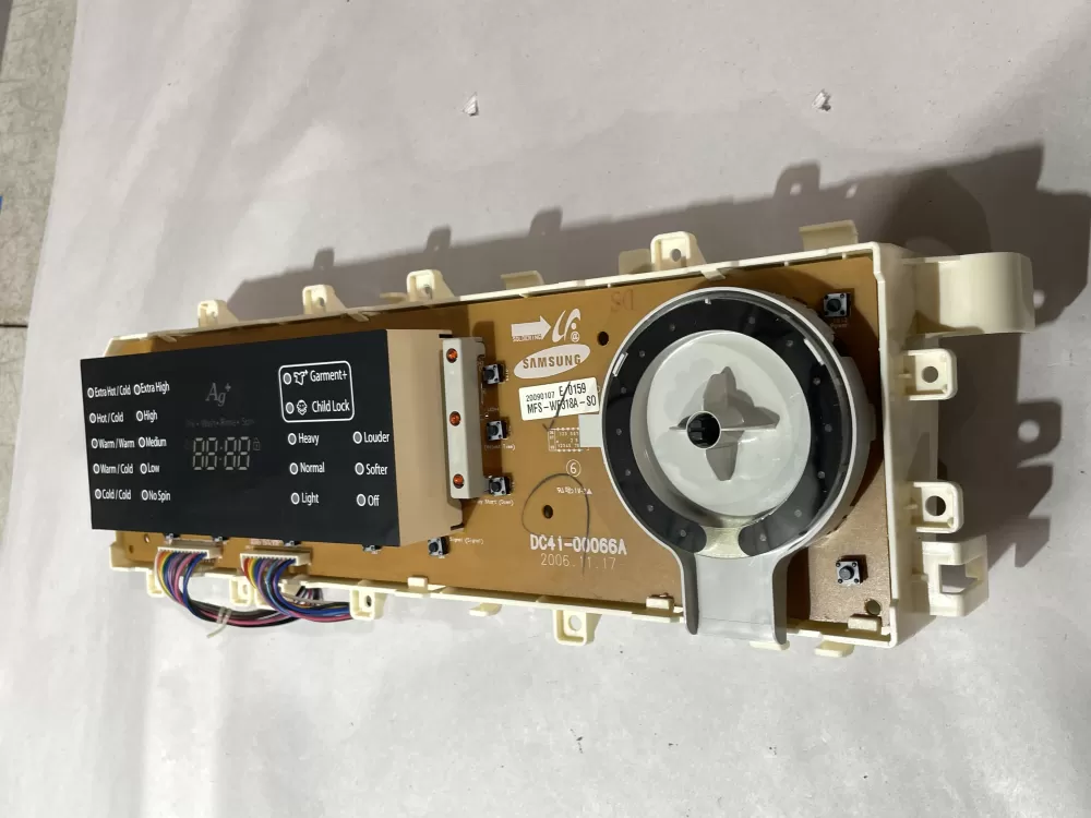 Samsung MFS-DV318A-S0 DC41-00066A Dryer UI Control Board AZ205232 | Wmv916